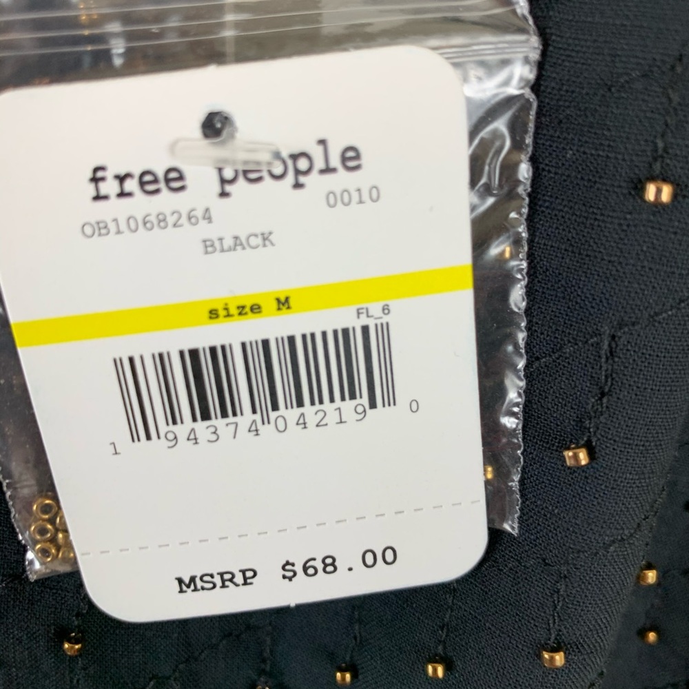 📍SOLD📍Free People Bright Lights Black Cami Top - Picture 7 of 10